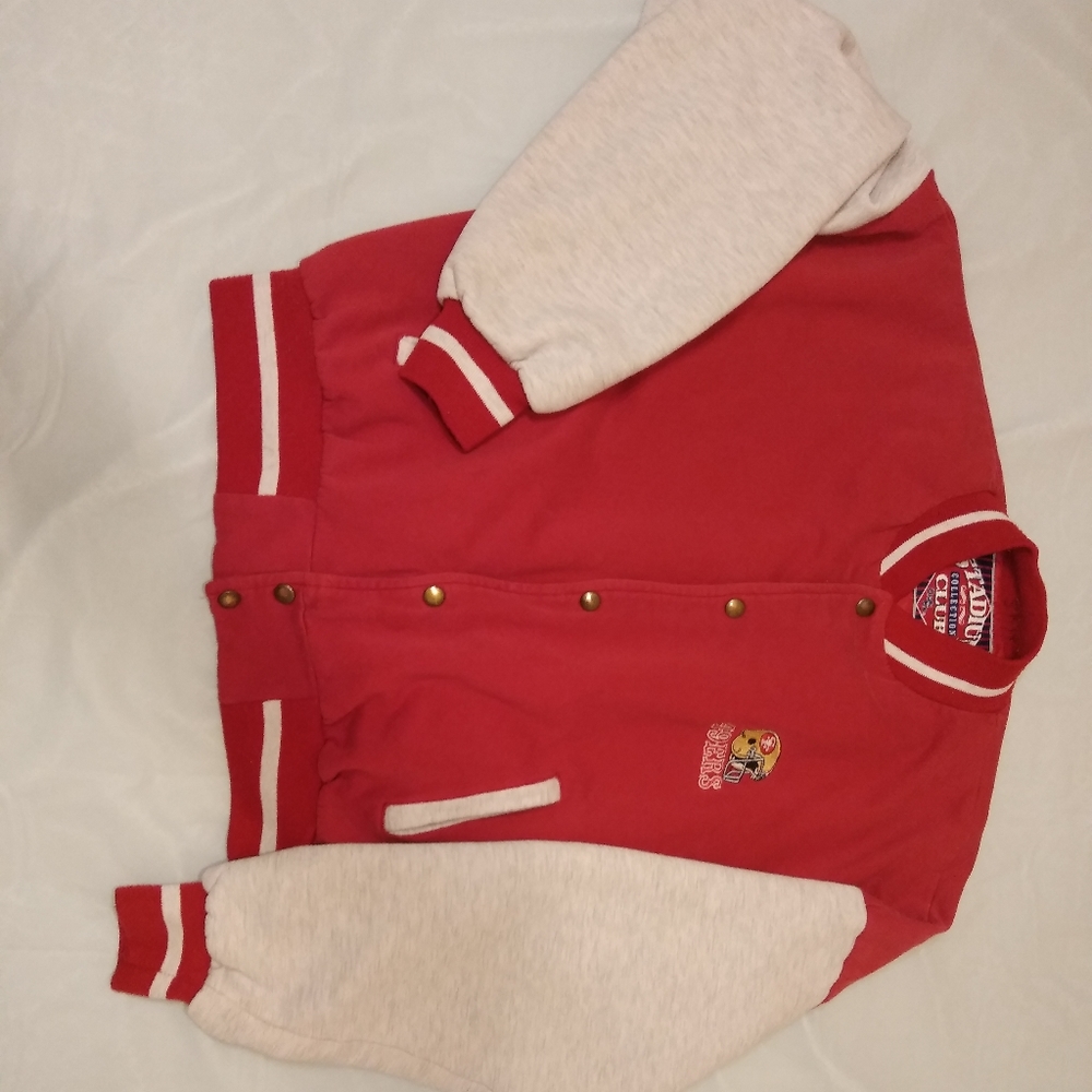 Vintage Chalk Line SF 49ers Varsity Snap Button